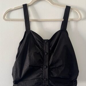 TulaRosa Black Button-Front Women's Top